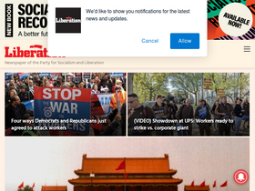 'liberationnews.org' screenshot