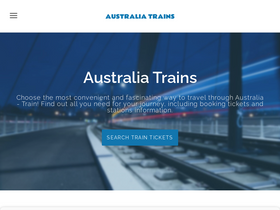 'australiatrains.com' screenshot
