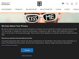 'refresher.cz' screenshot