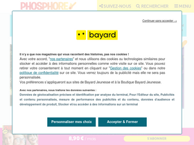 'phosphore.com' screenshot