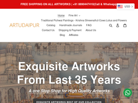 artudaipur.com homepage screenshot