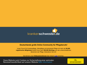 'krankenschwester.de' screenshot