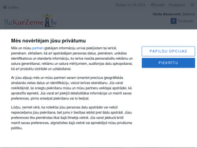 'rekurzeme.lv' screenshot