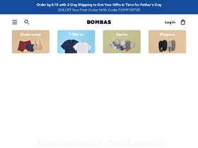 'bombas.com' screenshot