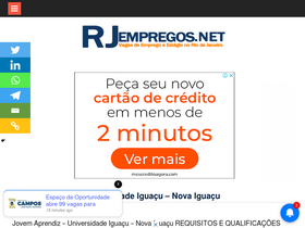 'rjempregos.net' screenshot