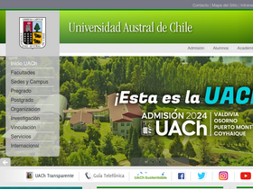 'uach.cl' screenshot