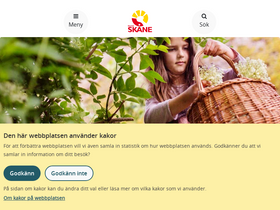 'skane.se' screenshot