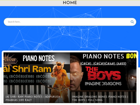 'mjmusicnotes.com' screenshot