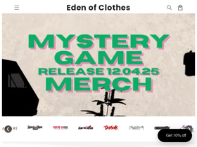 Eden Of Clothes website screenshot