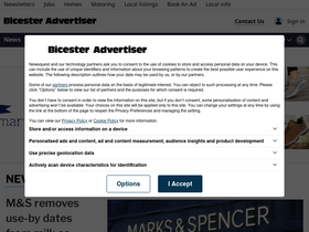 'bicesteradvertiser.net' screenshot