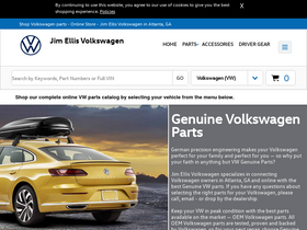 'jimellisvwparts.com' screenshot