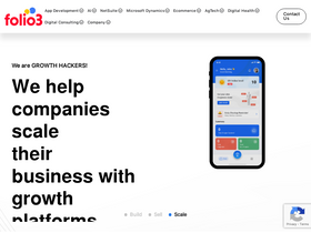 'folio3.com' screenshot