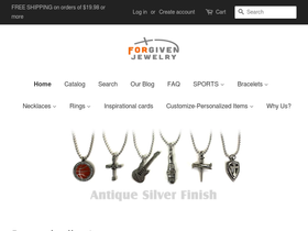 forgivenjewelry.com homepage screenshot