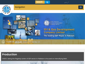 'ogdcl.com' screenshot