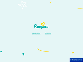 'pampers.be' screenshot