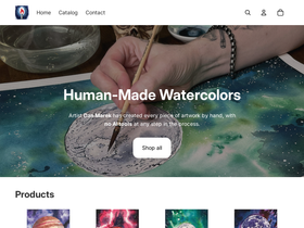 watercolorfiredamage.com homepage screenshot