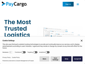 'paycargo.com' screenshot