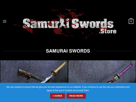 'samuraiswords.store' screenshot