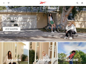 'reebok.de' screenshot