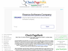 'checkpagerank.net' screenshot