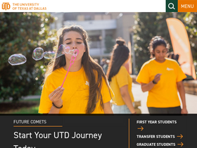 'utdallas.edu' screenshot