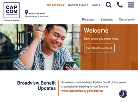 'capcomfcuonlinebanking.org' screenshot