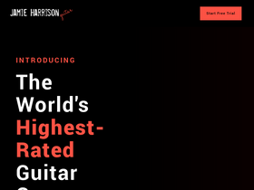 'jamieharrisonguitar.com' screenshot