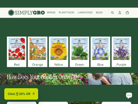 simplygro.com homepage screenshot