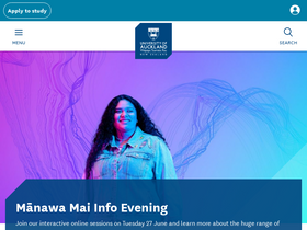 'auckland.ac.nz' screenshot