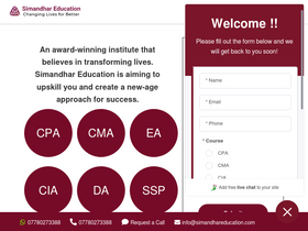 'simandhareducation.com' screenshot