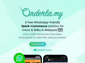 'orderla.my' screenshot