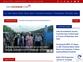 'dailyexcelsior.com' screenshot