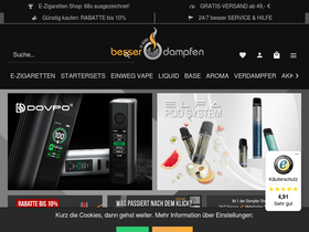 'besserdampfen.de' screenshot
