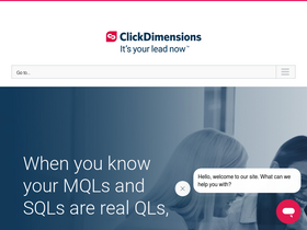 'clickdimensions.com' screenshot