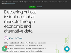'ceicdata.com' screenshot