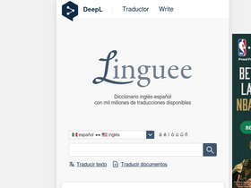 'linguee.mx' screenshot