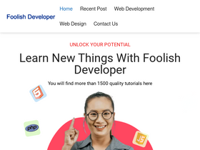 'foolishdeveloper.com' screenshot