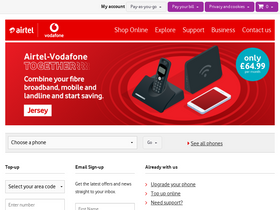 'airtel-vodafone.com' screenshot