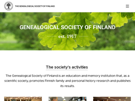 'genealogia.fi' screenshot