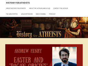 'historyforatheists.com' screenshot