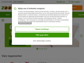 'zooplus.no' screenshot