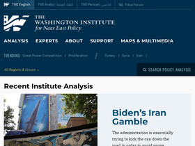 'washingtoninstitute.org' screenshot