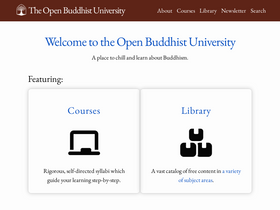'buddhistuniversity.net' screenshot
