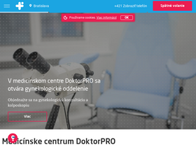 'doktorpro.sk' screenshot