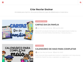 'criarrecriarensinar.com' screenshot