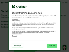 'kredinor.no' screenshot