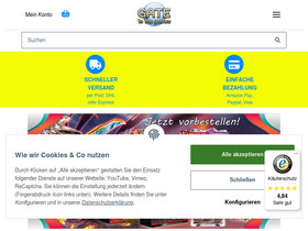 'gate-to-the-games.de' screenshot