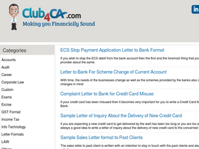 'club4ca.com' screenshot