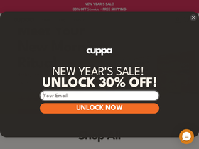 CUPPA website screenshot