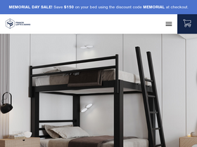 'adultbunkbeds.com' screenshot